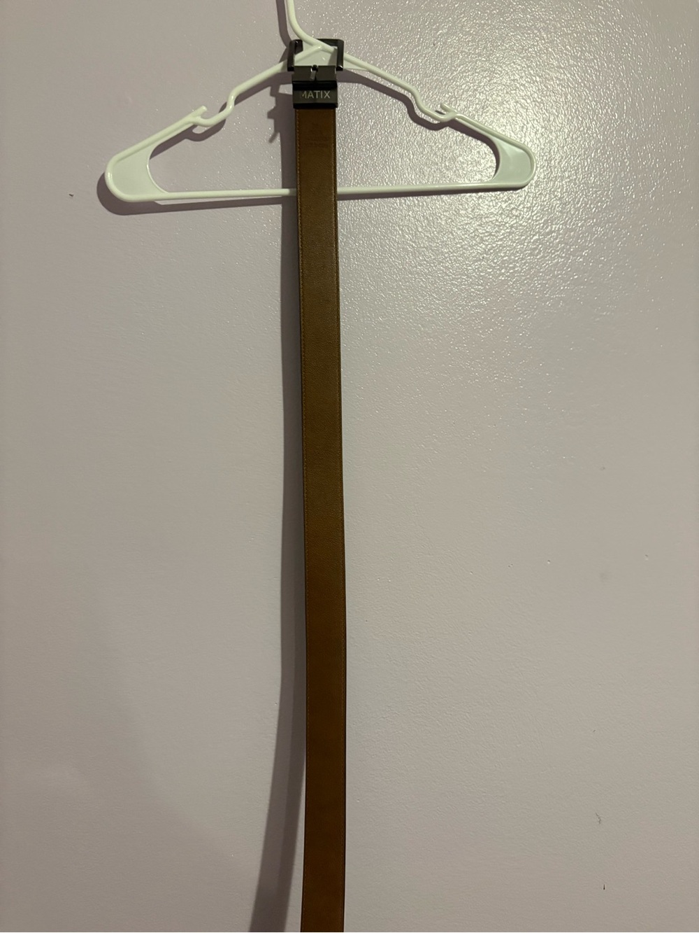 Matix Brown Leather Wall Strap Accent